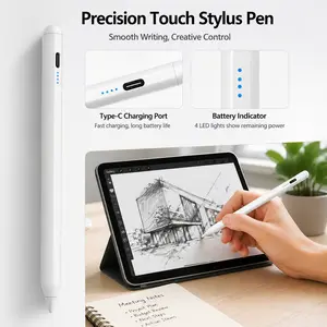 Fast Charge Tilt Sensitivity Pencil with Palm Rejection Stylus Pen for iPad Air M2 Pro 13 Pro 12.9 10 Gen 7th 8th 9th 10.2 for iPad Pencil