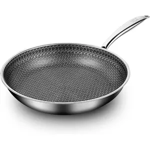 11 Inch Non Stick Frying Pan, Hybrid  Cookware &  Ceramic Wok Pan for Induction, Gas & Electric Stove, PFOA/PTFE/, Oven & Dishwasher Safe