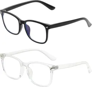 2 Pack / 1 Pack Computer Glasses,Gaming Glasses,TV Phone Glasses ,Lightweight Frame Eyewear,Mens Womens Classic Game Eyeglasses