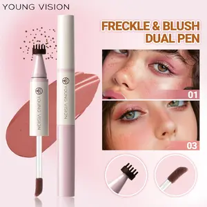 YOUNG VISION  Blush Freckle Multi-Use Liquid Pen, Natural Stamp Pointing, Four Color Options, Unlock Korean Sweet Girl Vintage Freckles Makeup