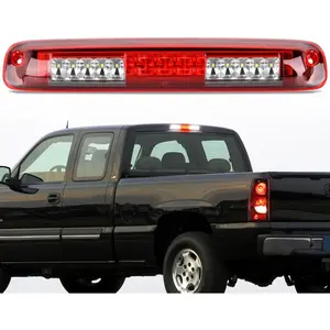 Nilight High-Mount 3rd Brake Light, Red Shell LED Rear Lights with Cargo Reverse Function, Car Accessories for Chevy Silverado/GMC Sierra 1500/2500/3500HD, 2007HD Classic, 1999-2006 Trucks (Black) Led Vehicle