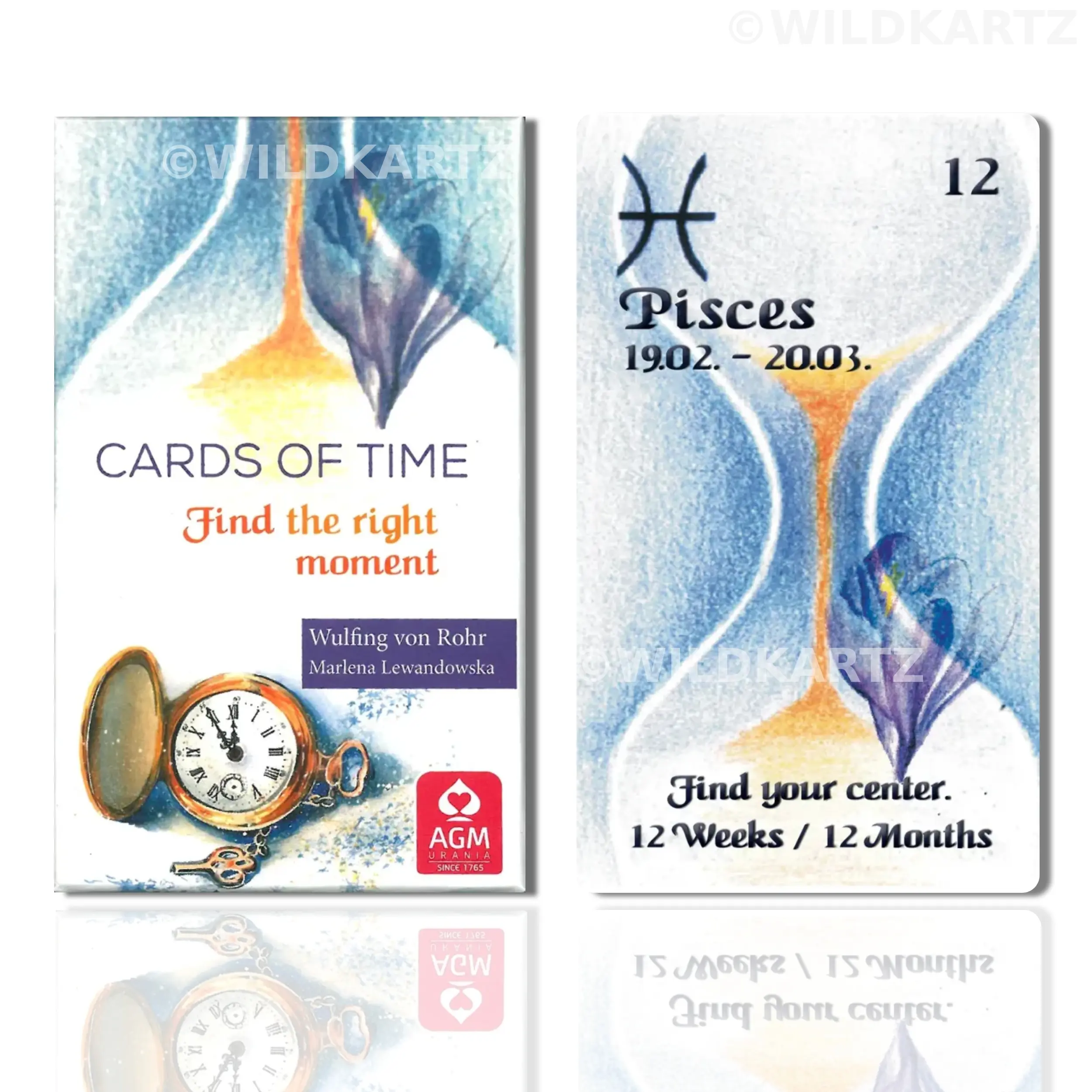 Cards of Time Oracle: Find the right Moment; 33 Oracle Cards & Guide Booklet, divination tool for oracle reading, psychic reading, fortune, spiritual, tarot card deck