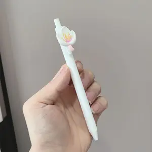Colorful Flower-Themed Retractable Ballpoint Pens, Perfect for School, Office, Journaling, Gifts, Back to School, Student Prizes