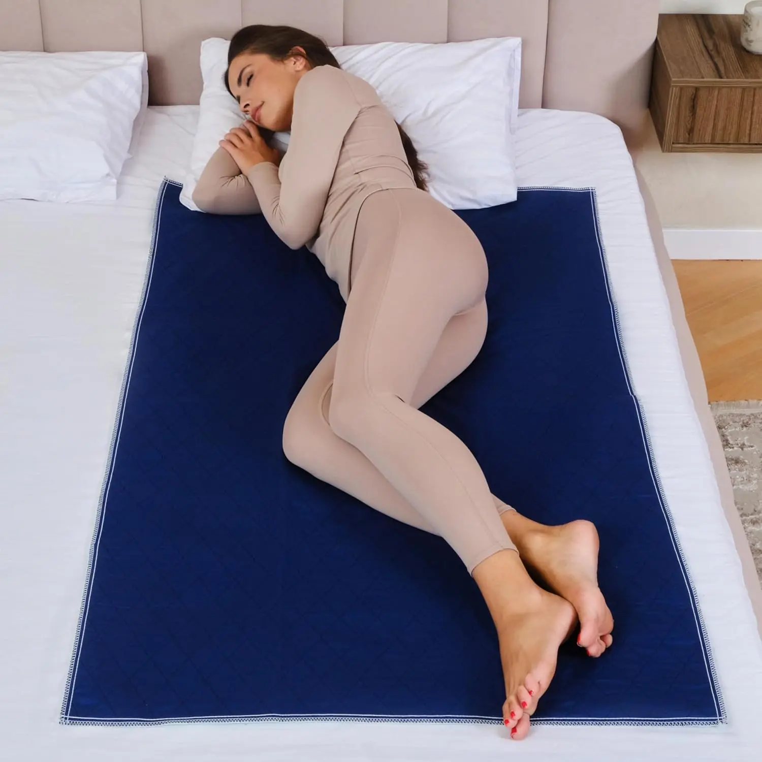 Waterproof Mattress Protector, Dark Colored to Hide Stains, Extra Large 34 x 54, Quilted Bed Pad for Incontinence Washable, for Adults and KidsGift.