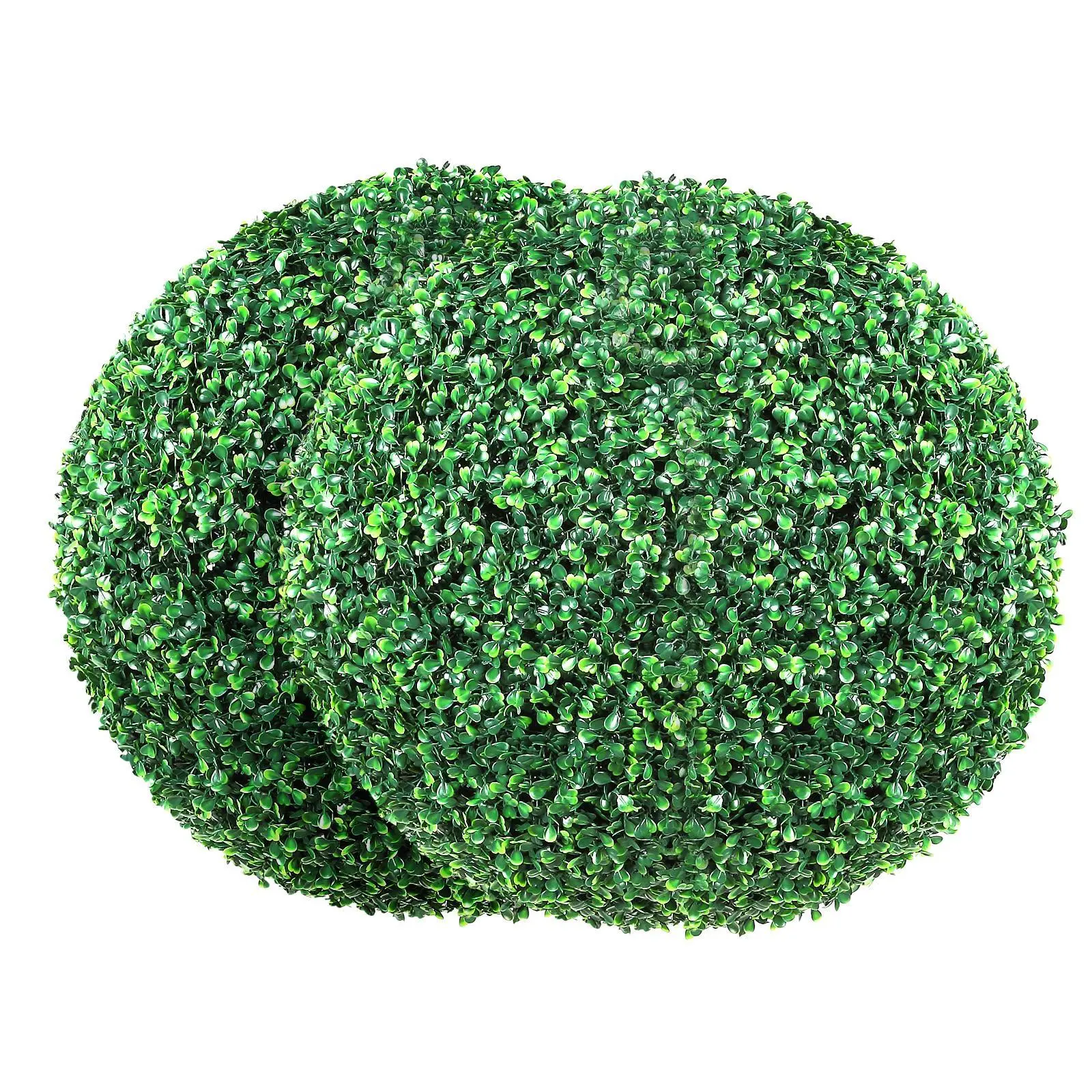 【SummerFinds】VEVOR 2-Piece 20in Tall Traditional Round Evergreen Artificial Boxwood Topiary Trees, Ball-Shape Faux Ornaments, All-Seasons Room Decor for Home Balconies, Weddings