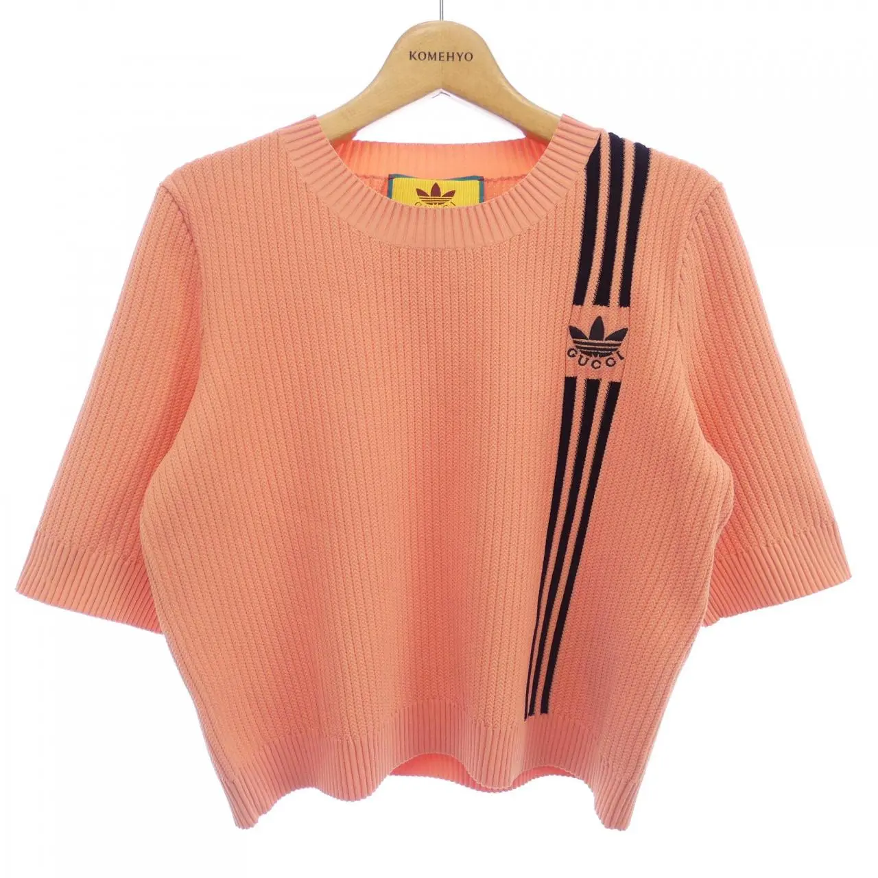 Pre-owned GUCCI Wool Small Leather Goods Knit Sweater