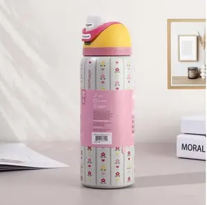 Owala 32oz Trendy Pastel FreeSip Bottle 24hr Cold Retention BPA-Free Travel Tumbler for Girls Women Portable Drinkware Flask Mug Bottled