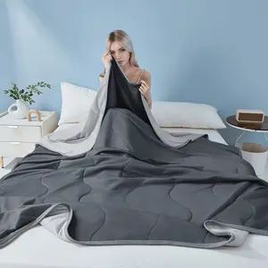 1PCS Quilt Blanket, Large Cooling Blanket for Hot Sleepers- Breathable, Comforter, Quilt Full Size, Sweat Absorbent, Dual-Sided Soft & Lightweight Summer Bedding, Machine Washable, Solid Hue, Easy to Maintain, Multipurpose Use