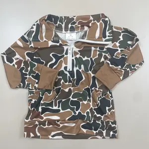 baby boy clothes brown boy camo pollover toddler camo clothes hunting clothes