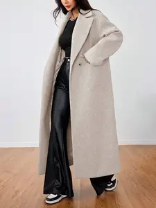 Unity Casual Lapel Long Overcoat