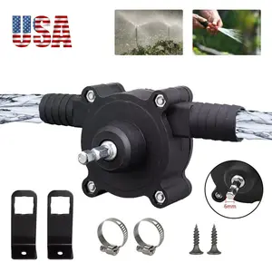 SJAPCK 20-40L/min Drill Powered Water Pump - Hex Shank Electric Hand Drill Drive Self Priming Pump Water Fluid Transfer Pumps Tools For Garden Pool