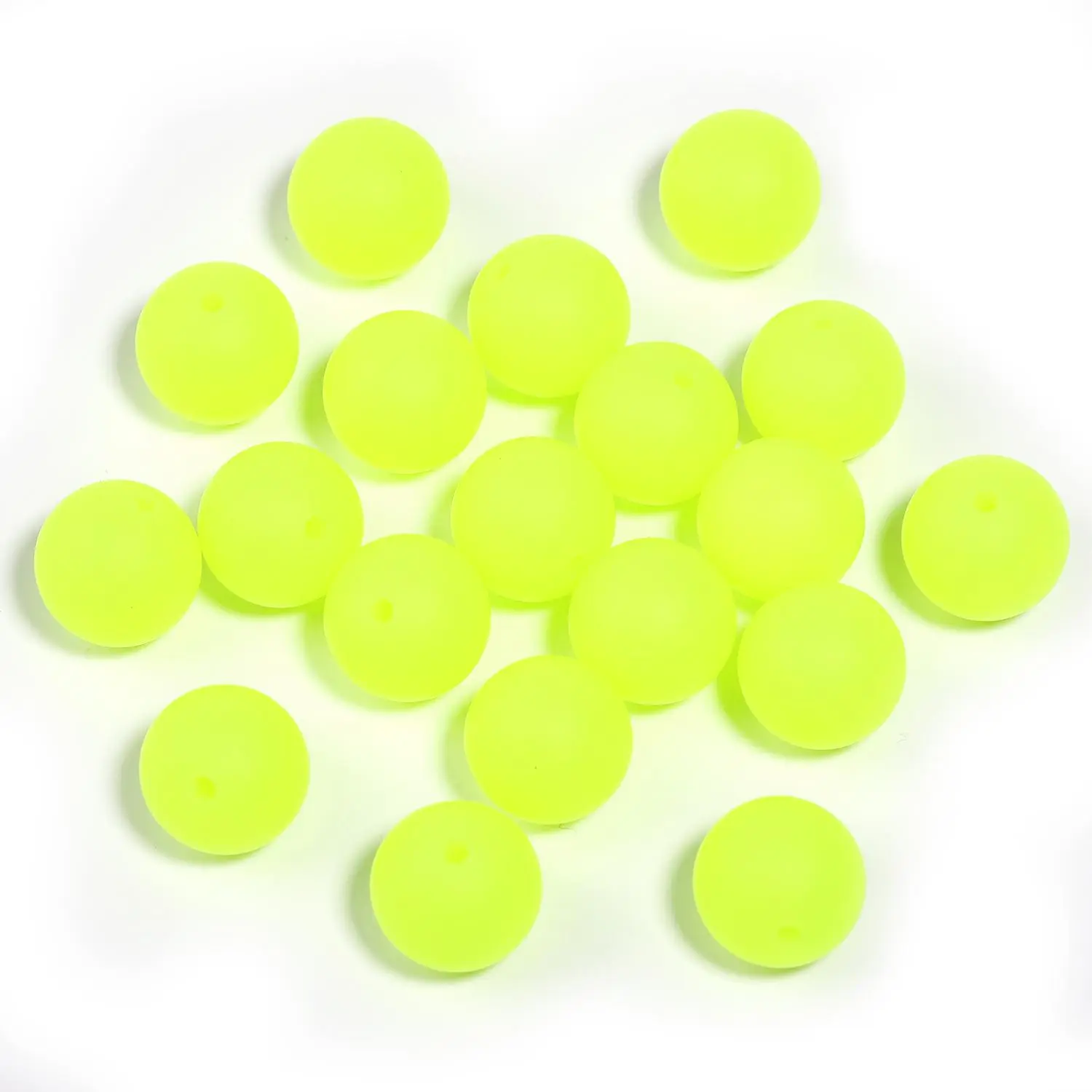 YM368005 Fluorescent Yellow 50pcs 15mm
