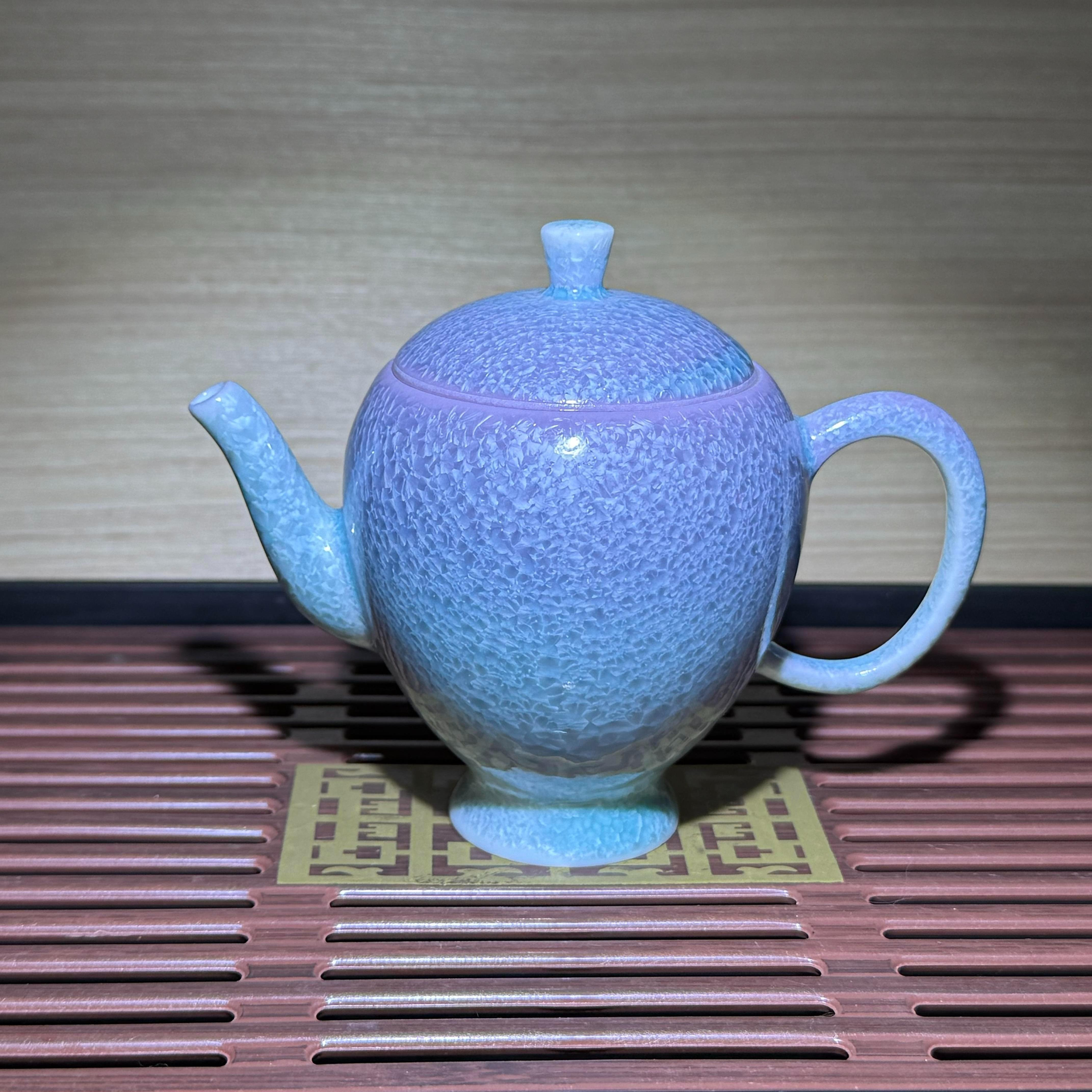 Jianzhan, handmade by master, inherited from intangible cultural Pearl glaze teapot