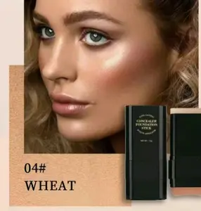 5-color Dual -Ended Eraser Foundation Stick-Multi -Use Concealer & Highlighter forAcneMarks ,Nose Contour Flawless MakeupFinish -Versatile Cosmetic Tool , daily gift