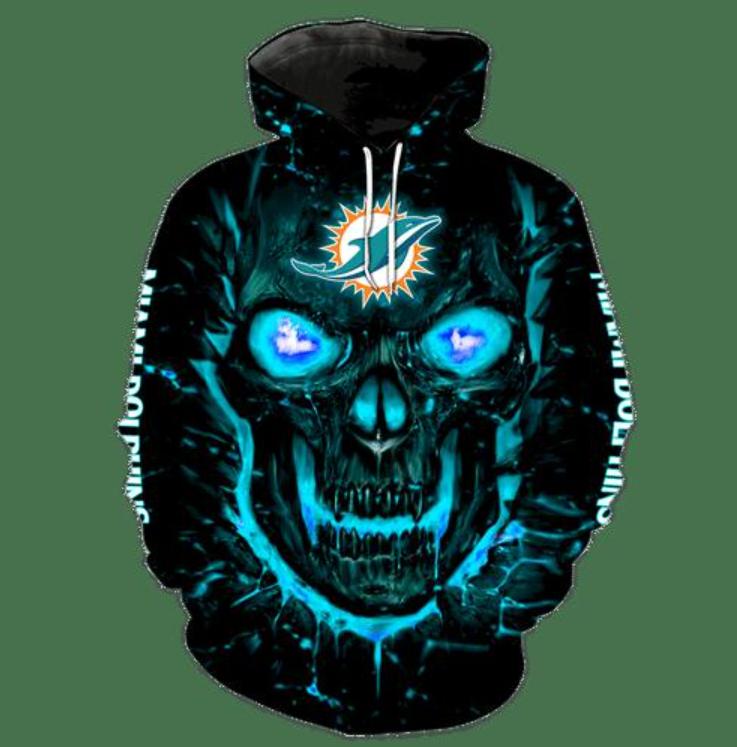 Miami Dolphins V1128 Hoodie And Zipper For Men Women Graphic Drawing Personalize Gift/Zipper Hoodie