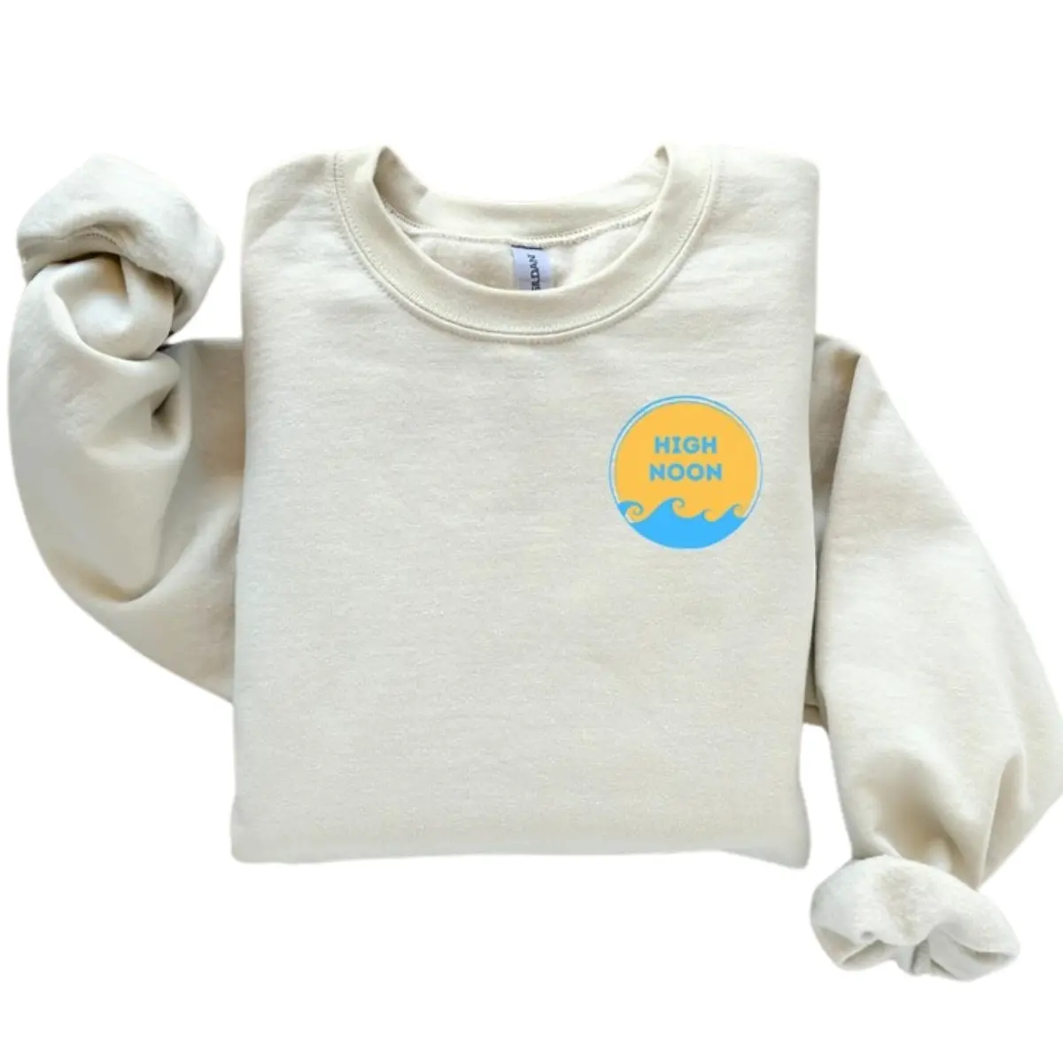 Women's High Noon Graphic Top - Unisex Viral Vintage Cans Pullover Garment, Classic Crewneck Jersey Sweatshirt or Hoodie
