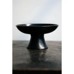 Black Large Tadelakt Fruit Bowl - Chabi Chic