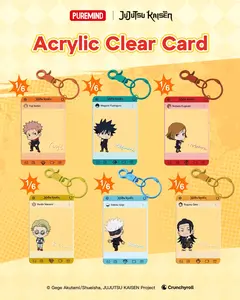 Puremind Jujutsu Kaisen Acrylic Clear Card Keychain