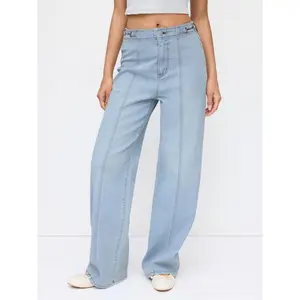 Cider Denim High Rise Wide Leg Metal Detail Jeans SwimWeek