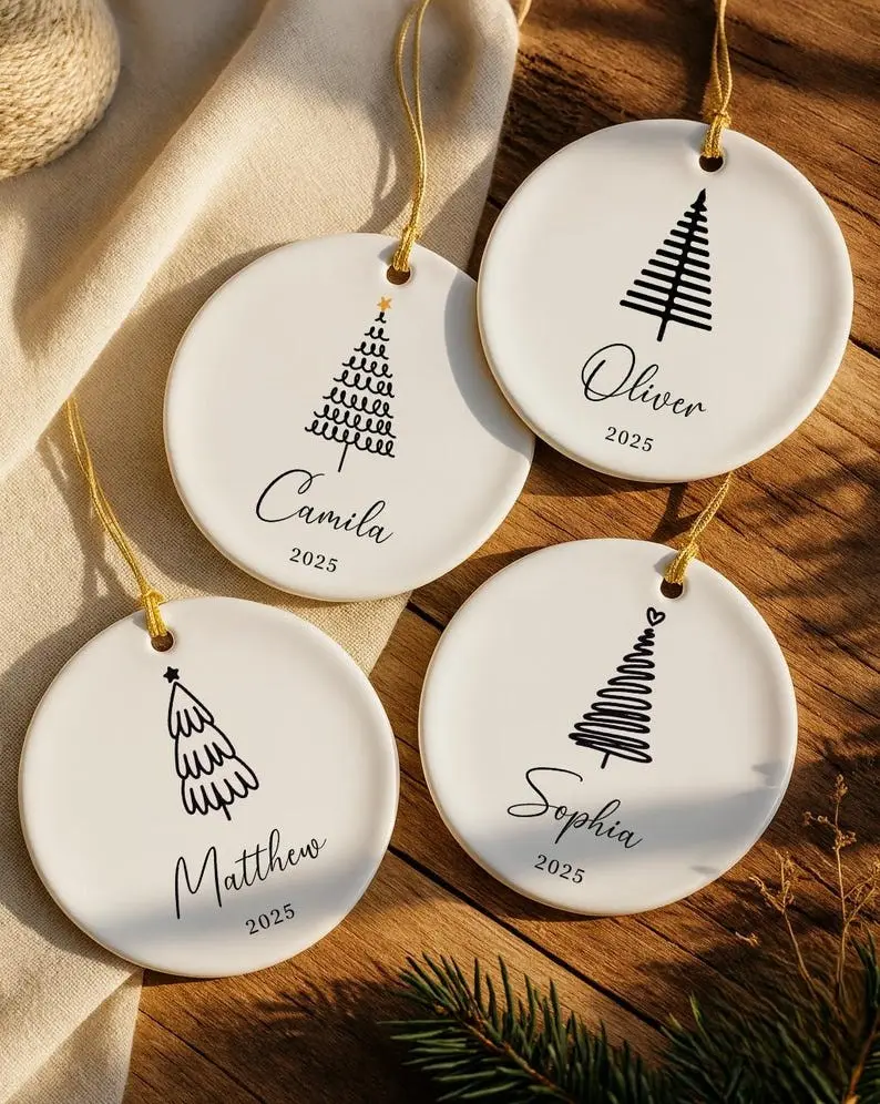 Personalized Christmas Ornaments - Custom Christmas Name Ornaments - Kids Name Christmas Gift - Christmas Tree Ornament for Family 2026