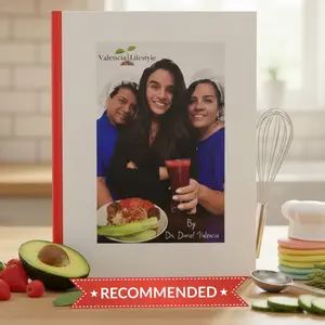 Dr Valencia Diet Book, English & Spanish Edition, Valencia Lifestyle Meal Planner with Healthy Eating Guide, Nutrition Tips and Wellness Lifestyle
