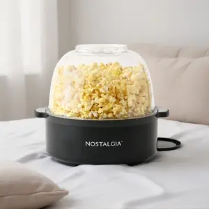 6 QT Stainless Steel Stirring Popcorn Popper - Black 6 QT Stainless Steel Stirring Popcorn Popper - Black