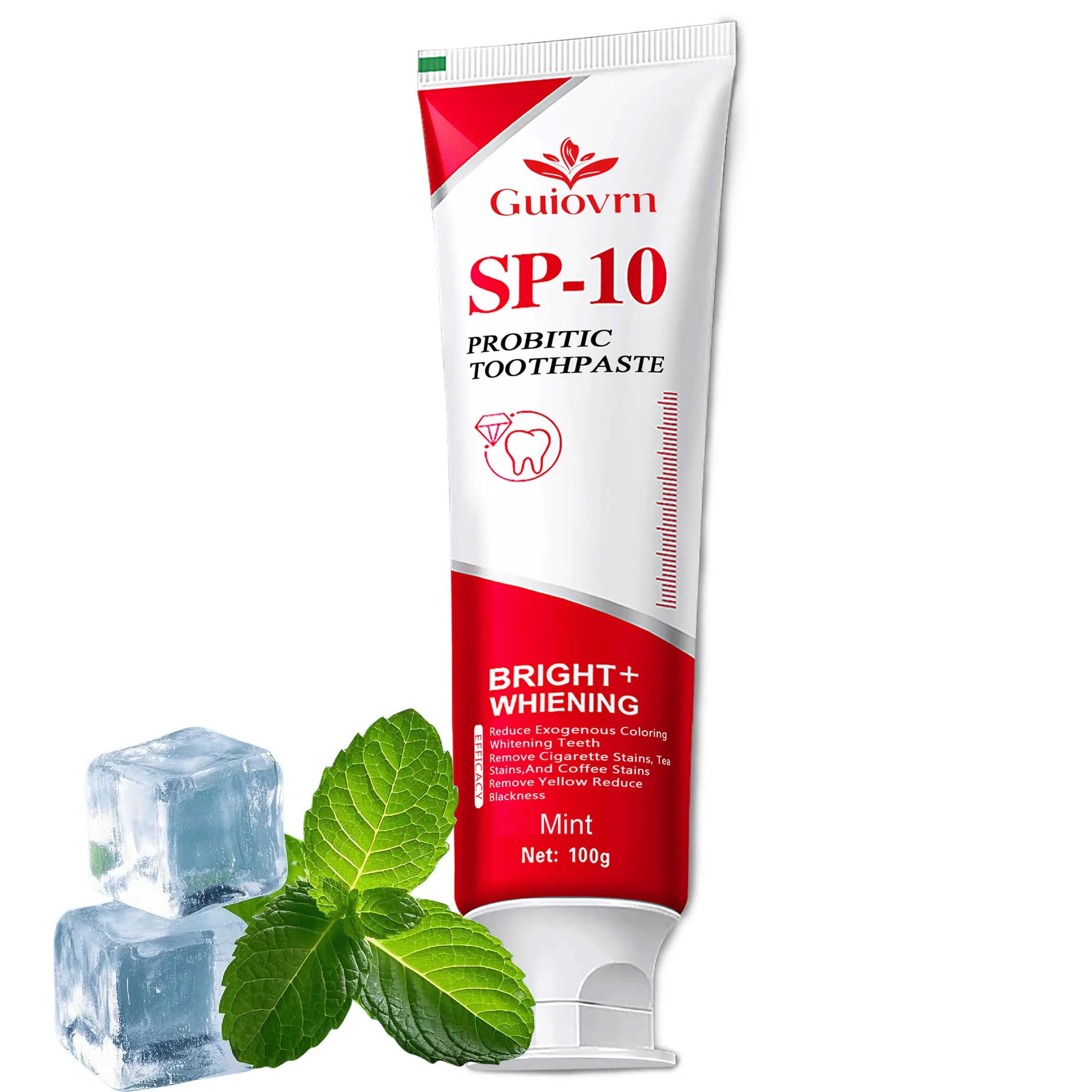 Guiovrn SP-10 Toothpaste | Probiotic Oral Care for Enamel Repair & Long-Lasting Fresh Breath | 3.53 oz