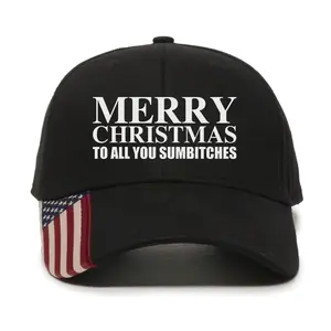 Merry Christmas To All Embroidered Premium Quality Adjustable Snapback Hat