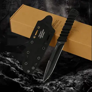 Cooking Knife,Stainless Steel Blade,G10 Handle,CNC Numerical Control Fine Grinding Process,Knife with K Sheath, Great for Camping, BBQ, Hiking, Steak Cutting, Meat Boning,Gift Idea