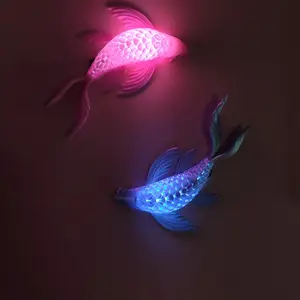 swimming koi themed wall lamps