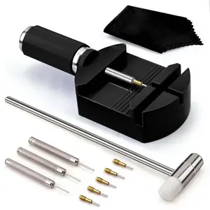 11-Piece Set Professional Watch Repair Tool Kit - Watch Link Band Pin Remover - Repair Toolkit for Watch Band Adjustment & Bracelet Sizing