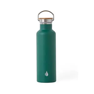 Elemental Classic Stainless Steel Water Bottle 25oz - Leak-Proof, Bamboo Lid Drinkware, Double Insulated, Eco-Friendly, Travel & Gym