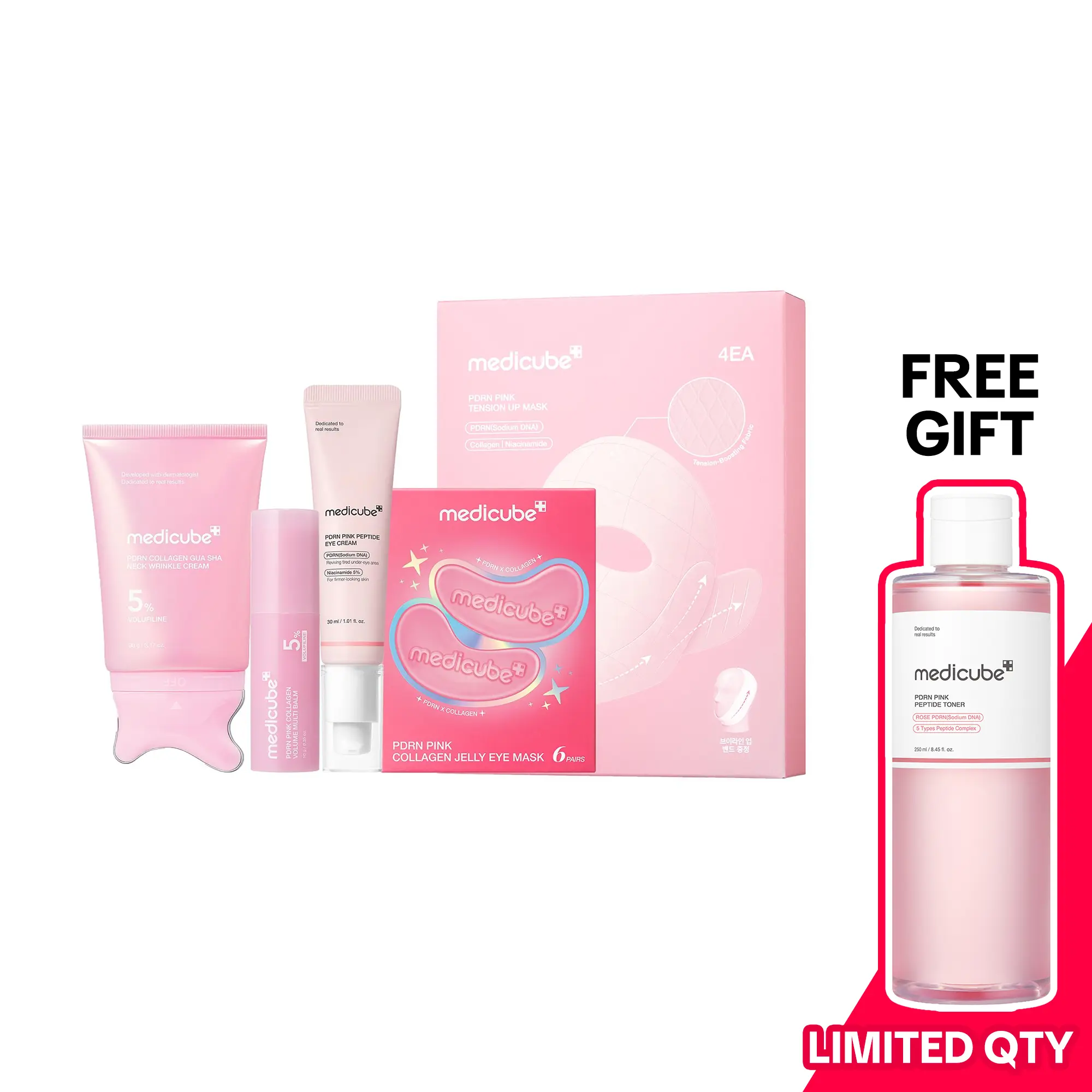 [NEW] [medicube] Youth-Lock Gua Sha Routine Set l Firming, Sculpting, De-Puffing Care for Face & Body l Volufiline, PDRN, Retinol, NAD, Collagen, l  Fine Lines, Jawline, Neck, Dark Circles, Underarms, Chest, Décolleté, Legs, Shoulder l Korean Skincare