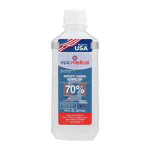 Isopropyl Rubbing Alcohol 70% USP 16 oz