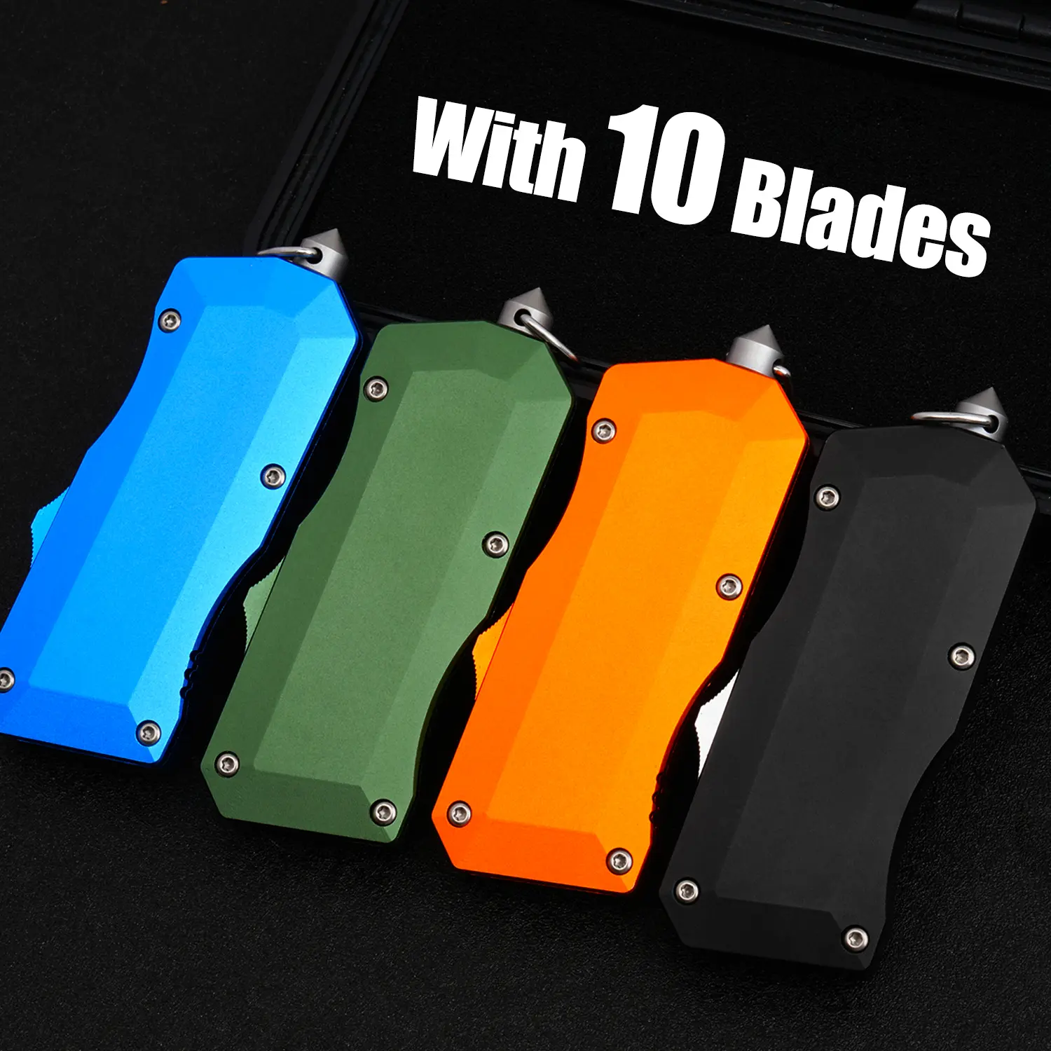 TGZUO Knife Aluminum Utility Knife EDC Razor Knife with Pocket Clip and window breaker With 10pcs Blades For Outdoor camping Factory