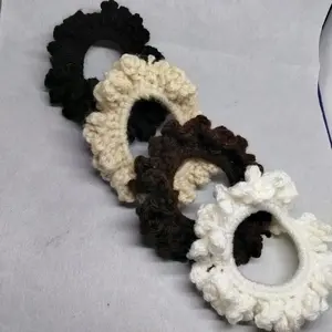 Nylo & Co. Crochet Color Block Hair Scrunchies in Combo #6 - Set of 4