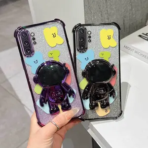 1 Piece Suitable For Galaxy Note 20 Ultra/Note 10+/Note 20/Note 10 Cute Alphabet Doll Daily Use Ready Flexible Suitable For Galaxy Note 10+ Phone Case Cover With Stylish And Stand