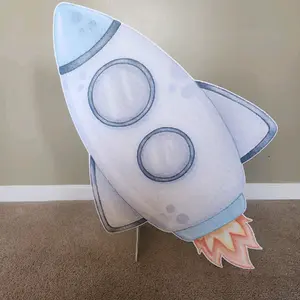 Rocket Astronauts birthday party prop, centerpieces, backdrops, standee and party decorations