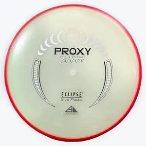 MVP/Axiom Proxy Eclipse Glow Plastic Disc - Straight Flyer for Putting & Approach - Versatile Disc for Various Throwing Styles - Flight Numbers 3.0/3.0/-1.0/0.5