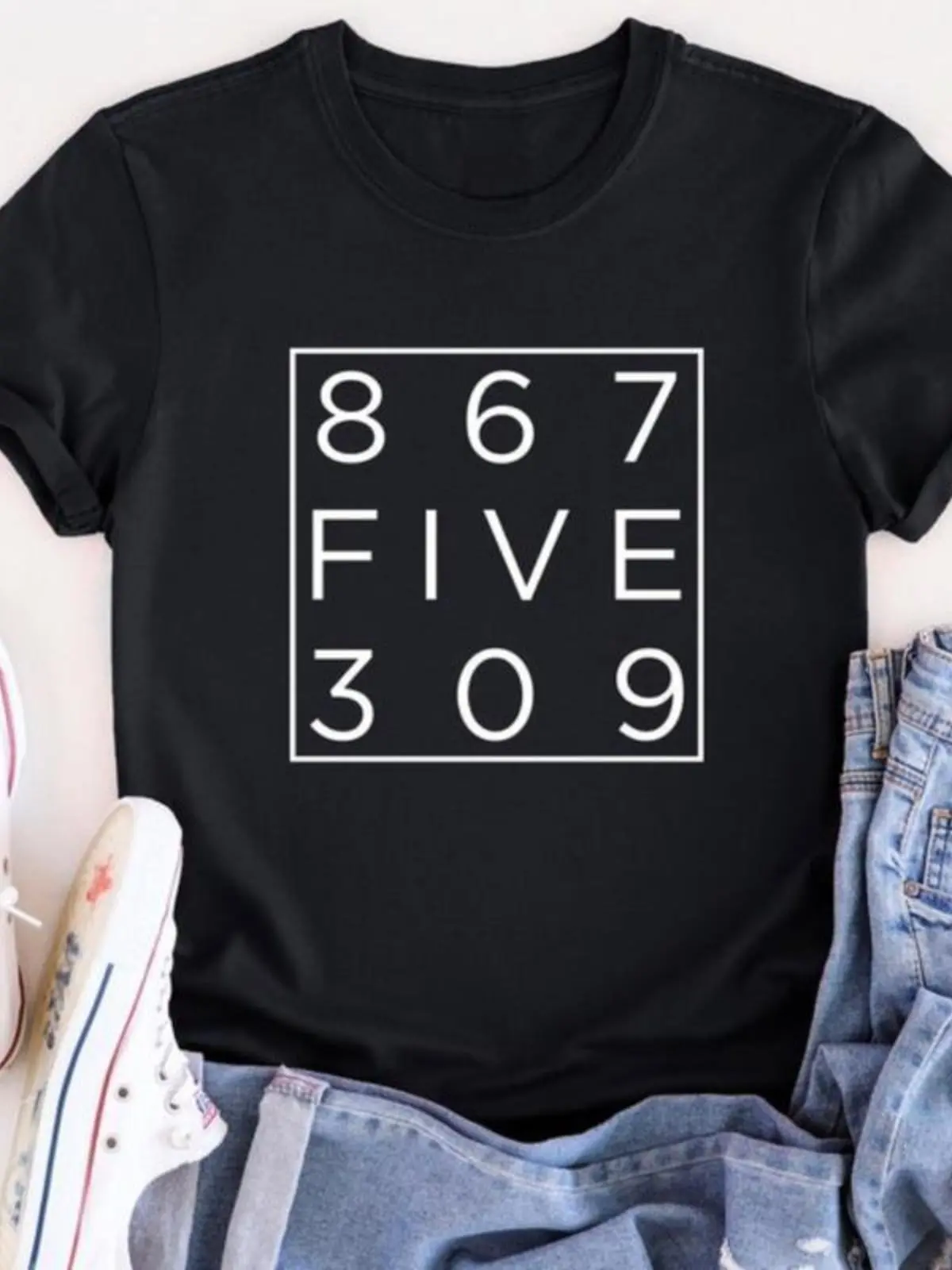 80s Retro Music Shirt,  Funny Tee, Music Lover Gift, Casual Cotton Top, Novelty Music Gift Shirt,Classic Pop Culture Lyric Print Crew Neck Short Sleeve Tee, Casual Cotton Top for Music Fans, Black Minimalist Streetwear Shirt for Everyday Wear