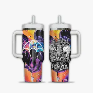 40oz Bring Me The Horizon V2 Tumbler - Motionless In White Amira Elfeky Ascenscion Program Stainless Steel Cup