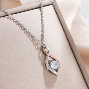 Simple Smart Necklace Two-color Electroplating everyday jewelry