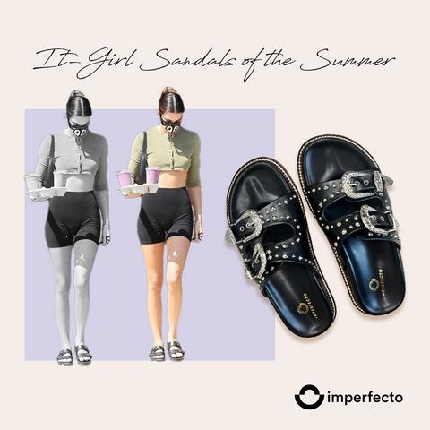 Imperfecto Slider Sandals | Women's Stylish Slip-Ons with Cushioned Comfort | Women Faishion Sandals