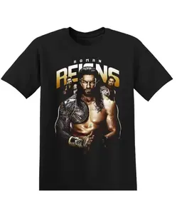 The Rock Wrestling T-Shirt Black WWE Jeff Hardy Wrestling Tee Randy Orton Ray Mysterio Wrestling T-Shirt Short-sleeved Tshirt Men's Casual Breathable