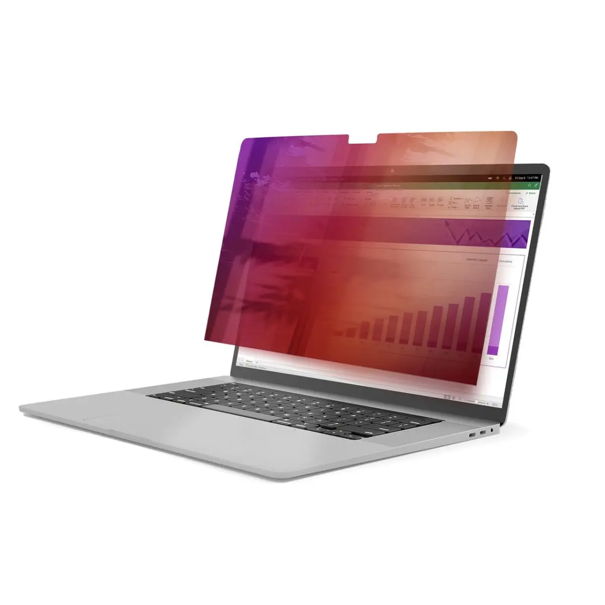 Plastic Double-Sided Laptop Shield - 14 in. MacBook Privacy Block, Anti-Glare Data Protection Accessory for Household Textiles Dust Cover Needs