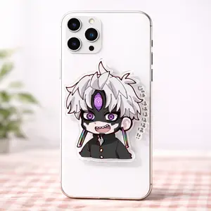 Jiji Evil Eye Dandadan Magsafe Phone Grip Holder, Aesthetic Japan Anime Acrylic Magnetic Phone Mount, Durable Popsocket Smartphone Accessories