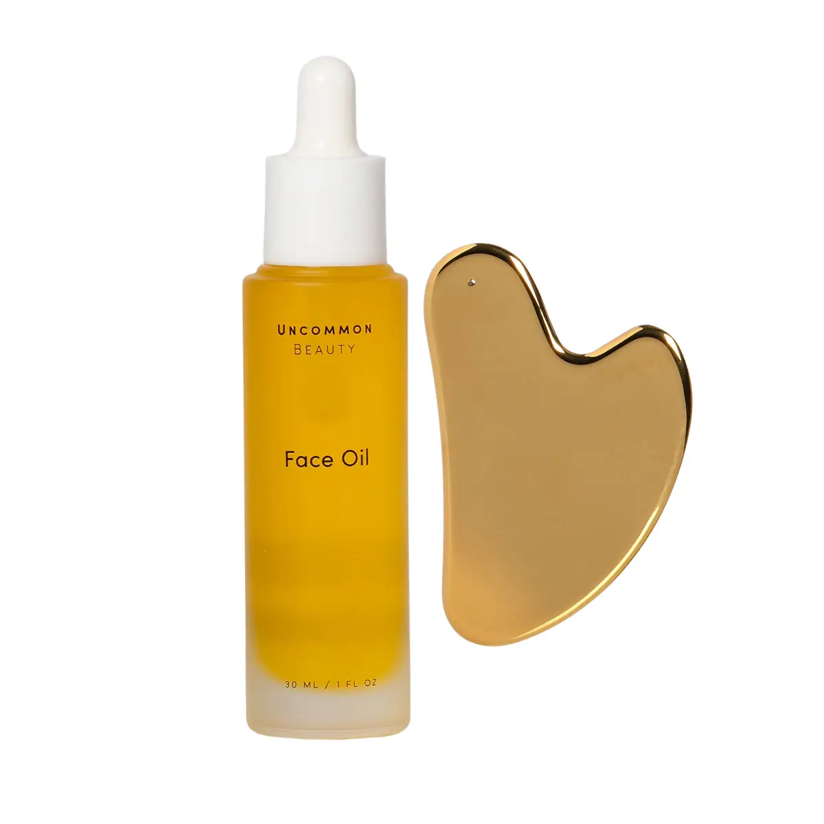 Face Oil and Gua Sha Massage Tool Bundle | Sunflower Seed and Shea Butter Facial Oil