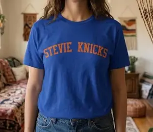 Taylor-Inspired Stevie Knicks Shirt  Retro Basketball Fan Tee Celebrity-Inspired Graphic T-Shirt  Game Day Outfit | Sports Fan Gift