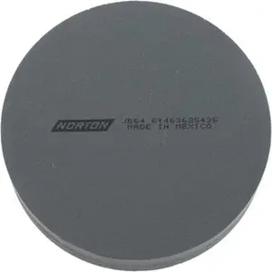 Norton 4" Long x 1" Diam x 1" Thick, Silicon Carbide Sharpening Stone Round, Coarse, Fine Grade 61463685435