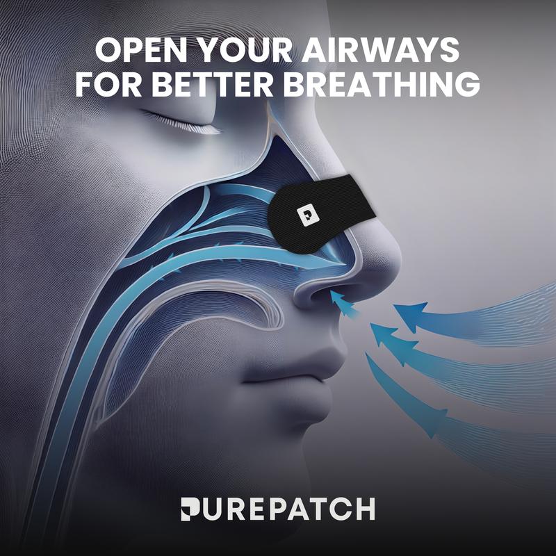 Pure Patch Nose Strips - Breathe Easier, Relieve Congestion & Boost Performance